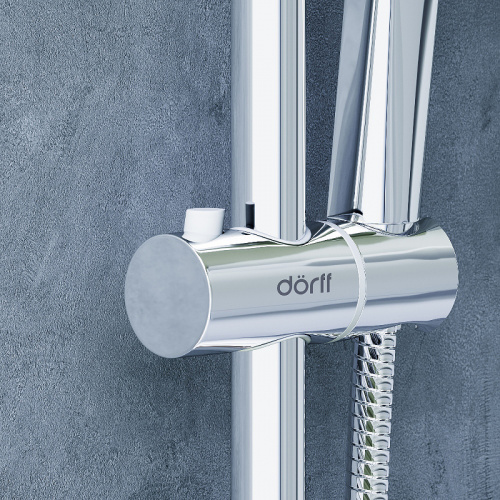 картинка D0712000 Norma душевая система  с квадратными лейками, хром от магазина Сантехстрой