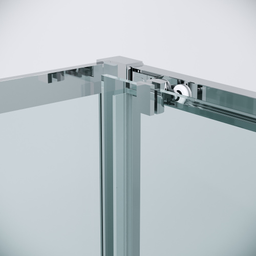 картинка Душевое ограждение Grossman Cosmo 100.K33.02.100.10.00-200.K33.02.90.10.00 (100х90х195) раздвижная,хром,стекло прозрачное,2 места от магазина Сантехстрой