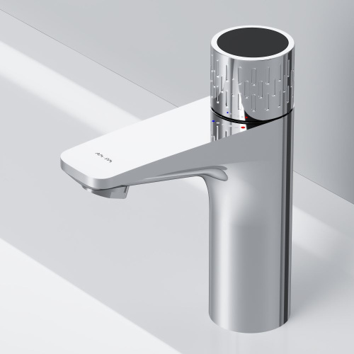 картинка F90A02400 Gem Смеситель для умывальника с индикацией температуры, хром, шт. от магазина Сантехстрой