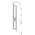 картинка M41CSR0303WG Palace One, шкаф-колонна на ножках, универсальный, 30 см, белый, глянец, шт от магазина Сантехстрой