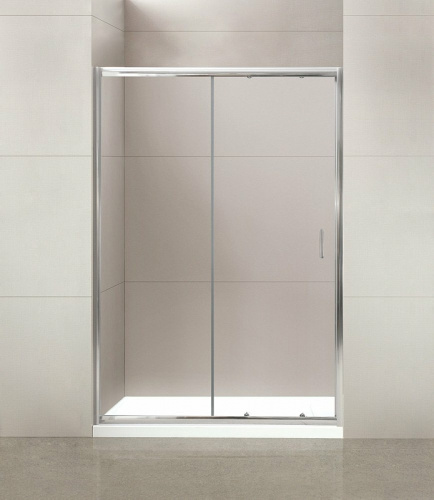 картинка Душевая дверь BelBagno Uno 150 UNO-195-BF-1-150-C-Cr профиль Хром стекло прозрачное от магазина Сантехстрой