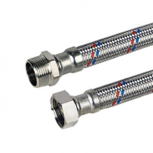 картинка Гибкая подводка Tucai в стальной оплетке 30 см, 1/2", вн. - нар. (1863) от магазина Сантехстрой