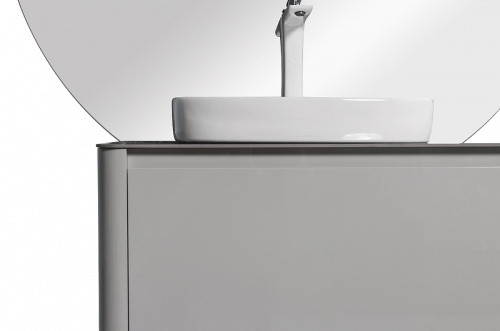 картинка Комплект мебели для ванной Black&White Universe L 9151400 подвесной Серый от магазина Сантехстрой