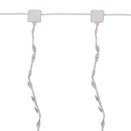 картинка Гирлянда LED - Умный дождь,  3 секции 1x3 м,  4x3 нитей,  30W,  24V,  8 каналов,  672 БЕЛЫХ диода,  IP65 от магазина Сантехстрой