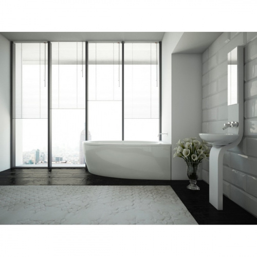 картинка Ванна акриловая AZARIO KAPRIS асимметричная 150*90 см правая (AV0001150) от магазина Сантехстрой