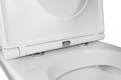 картинка Унитаз - компакт Azario Dante 360х660х805 напольный, безободковый, быстросъемное сиденье микролифт (93589) от магазина Сантехстрой