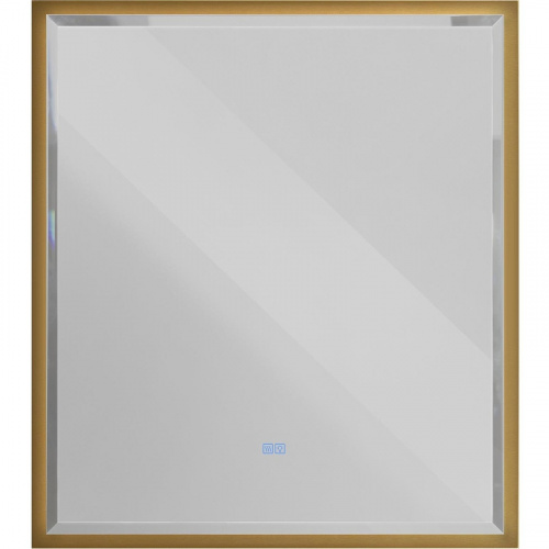 картинка Зеркало Cezares Interni 100 CZR-SPC-INT-1000-900-LED-TCH-WARM-BORO с подсветкой Брашированное золото с сенсорным выключателем и подогревом от магазина Сантехстрой