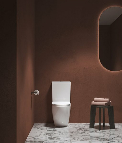 картинка Унитаз компакт Ravak Optima RimOff Combi X01870 с бачком и сиденьем Микролифт от магазина Сантехстрой