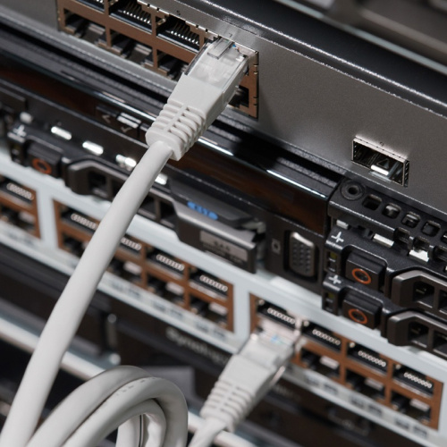 картинка Шнур коммутационный,  патч-корд U/UTP RJ45-RJ45, CAT 5e,  LSZH серый,  1,5м REXANT от магазина Сантехстрой