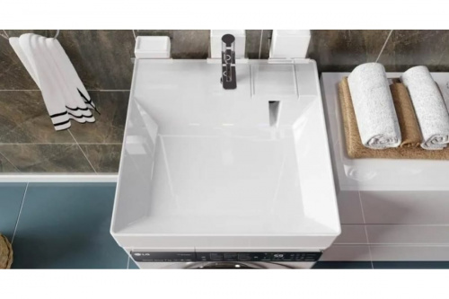 картинка Раковина Reflection tetra для установки над стиральной машиной (60x50 см) RF6050TE от магазина Сантехстрой