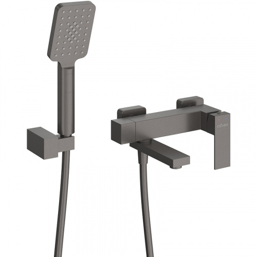 фото смеситель для ванны cezares slider slider-vd-gm оружейная сталь