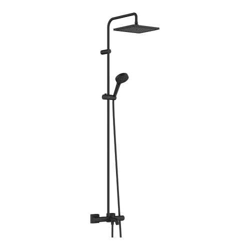 картинка HG Vernis Sh Showerpipe 240 для ванны цвет матовый черный от магазина Сантехстрой