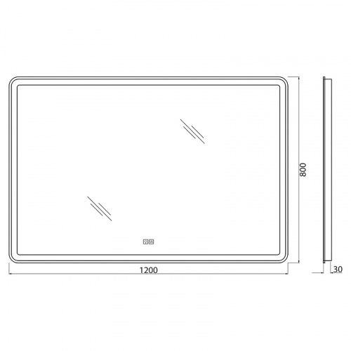 картинка Зеркало BelBagno spc-mar-1200-800-led-tch-warm от магазина Сантехстрой