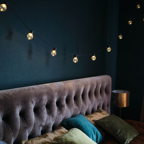 картинка Лофт-гирлянда светодиодная 5 м,  черный ПВХ,  20 LED,  теплое белое свечение NEON-NIGHT от магазина Сантехстрой