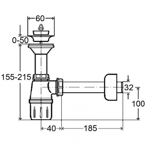 картинка Бутылочный сифон Viega 103927 Белый от магазина Сантехстрой