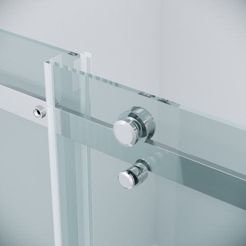 картинка Дверь в нишу 100.K33.04.110.10.00 Classic (110*195) хром, стекло прозрачное, 1 место от магазина Сантехстрой