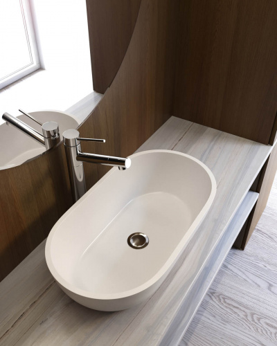 картинка Раковина MERCURY 64x35 Soft Rock от магазина Сантехстрой