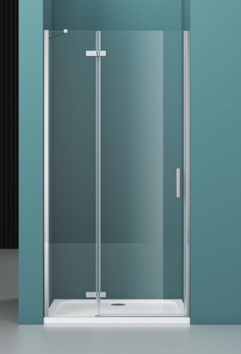 картинка Душевая дверь BelBagno Kraft 90 KRAFT-B-12-60/30-C-Cr-L профиль Хром стекло прозрачное от магазина Сантехстрой