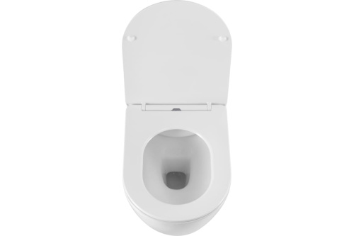 картинка Подвесной безободковый унитаз Art&Max ROMANTIC с сиденьем в комплекте AM213CHR/SC от магазина Сантехстрой