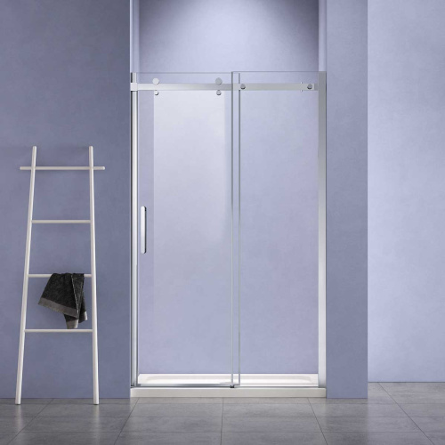 картинка Душевая дверь Como-N VDS-4CN130CL, 1300, хром, стекло прозрачное от магазина Сантехстрой