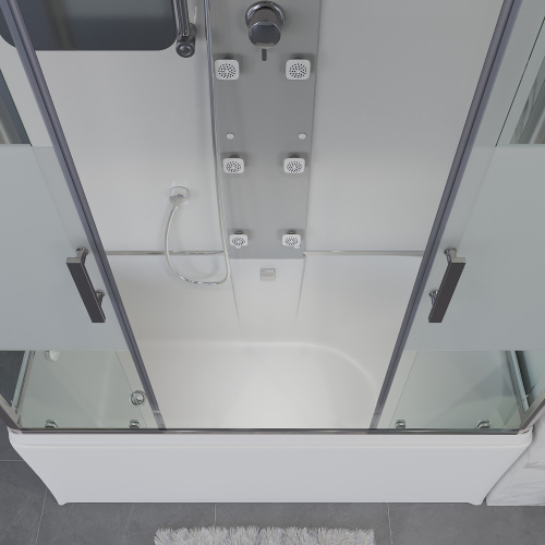 картинка Душевая кабина Niagara Ultra NG-3170-01 (170х75х220) высокий поддон(56см),стекло матовое,4 места от магазина Сантехстрой