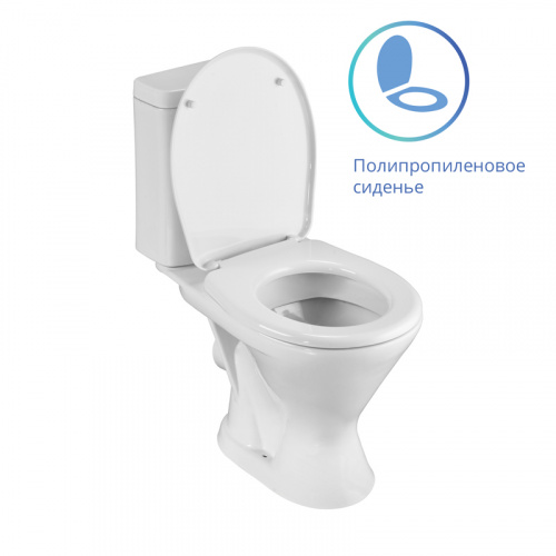 картинка Унитаз-компакт Santeri Грация с горизонтальным выпуском (1.P210.3.S00.00B.F) от магазина Сантехстрой