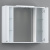 картинка M41MPX0851WG Palace One, зеркало, частично зеркальный шкаф, 85 см, с подсветкой, белый, глянец от магазина Сантехстрой
