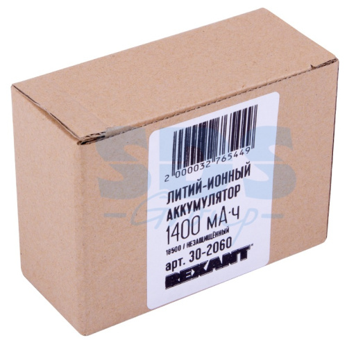 картинка Аккумулятор Li-ion 18500 3.7V 1400 mAH 10 шт.  REXANT от магазина Сантехстрой