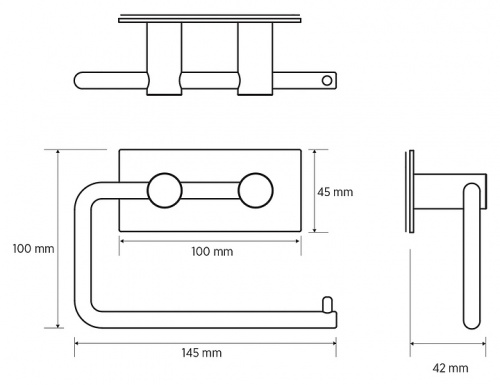 картинка Держатель для туалетной бумаги без крышки Bemeta Easy 163112221 хром глянцевый от магазина Сантехстрой