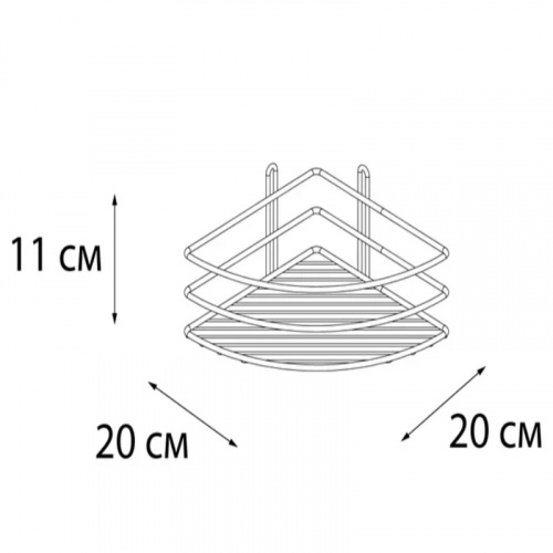 картинка Полка Fixsen угловая одноэтажная белая (FX-710W-1) от магазина Сантехстрой