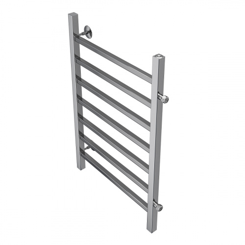 картинка Полотенцесушитель водяной AZARIO ANCONA 500/800 квадрат, 7 секций, боковое подключение, 3/4", хром (AZ71558) от магазина Сантехстрой