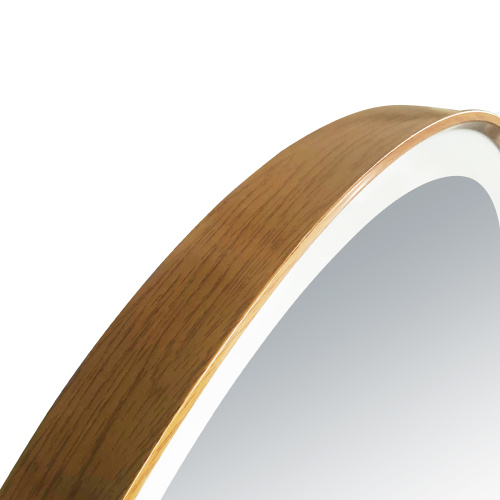 картинка Зеркало AZARIO D800 сенсорный выключатель с функцией диммера, в алюминиевой раме, цвет дерево (AZ-Z-261CS) от магазина Сантехстрой