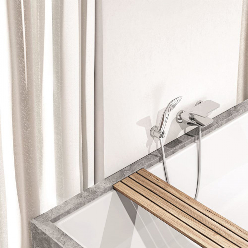 фото смеситель для ванны kludi balance 524450575 хром