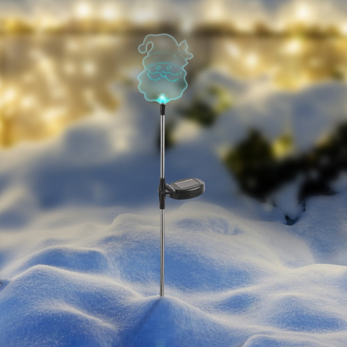 картинка Светильник светодиодный Lamper Добрый Санта с солнечной панелью и аккумулятором,  переливчатое свечение мультиколор от магазина Сантехстрой