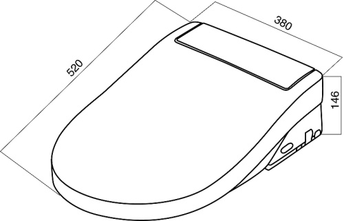 картинка CCC7851WH Clean Care электронная крышка-биде от магазина Сантехстрой