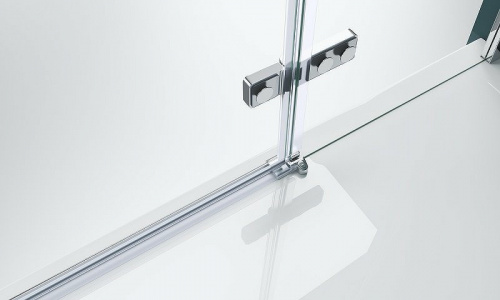 картинка Душевая дверь BelBagno Kraft 120 KRAFT-B-12-60/60-C-Cr-L профиль Хром стекло прозрачное от магазина Сантехстрой