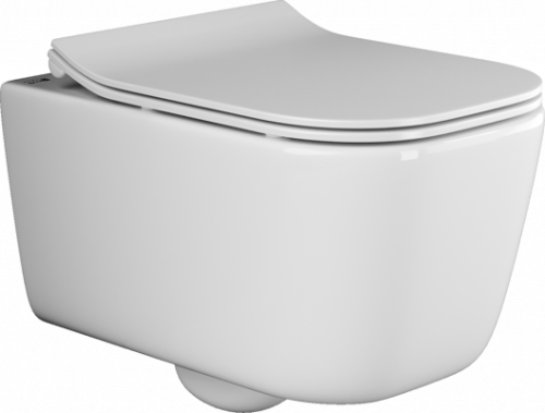 картинка CN3005 Подвесной унитаз NEW DAY Rimless, с крепежом, с сиденьем-крышкой с микролифтом от магазина Сантехстрой