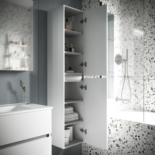 картинка Шкаф пенал Sancos Urban 35 PUR35W подвесной Белый глянец от магазина Сантехстрой