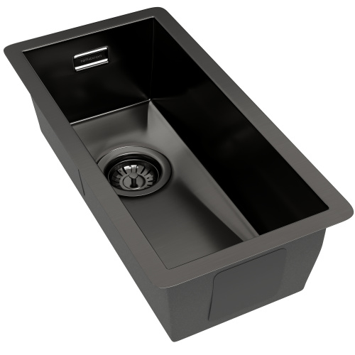 картинка Кухонная мойка Reflexion Como RX2022BL оружейная сталь от магазина Сантехстрой