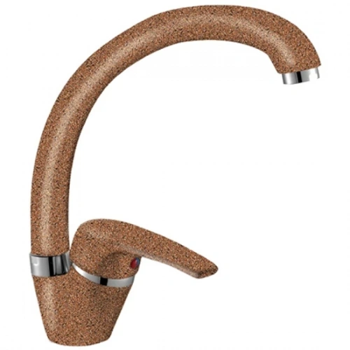 картинка Смеситель одноручный для кухни Rossinka (терракот) с высоким поворотным изливом (F40-23LM-307) от магазина Сантехстрой