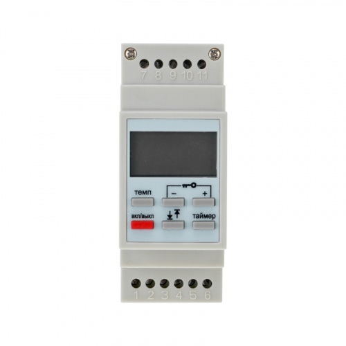 картинка Терморегулятор цифровой (программируемый c диапазонами работы) RX-257 (на DIN-рейку) REXANT от магазина Сантехстрой