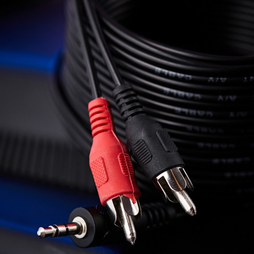 картинка Шнур Стерео 3,5мм - 2 RCA,  10м REXANT от магазина Сантехстрой