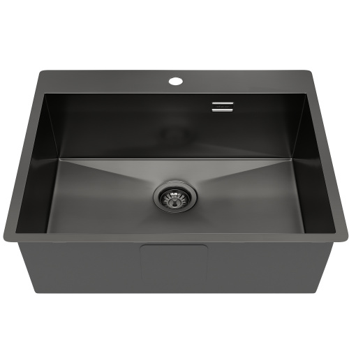 картинка Кухонная мойка Reflexion Iseo RX2260BL оружейная сталь от магазина Сантехстрой