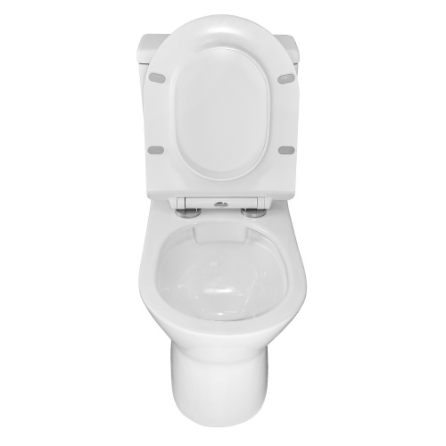 картинка Унитаз-компакт Azario Mons 380х650х790 напольный, безободковый, с быстросъемным сиденьем микролифт (AZ-76004) от магазина Сантехстрой