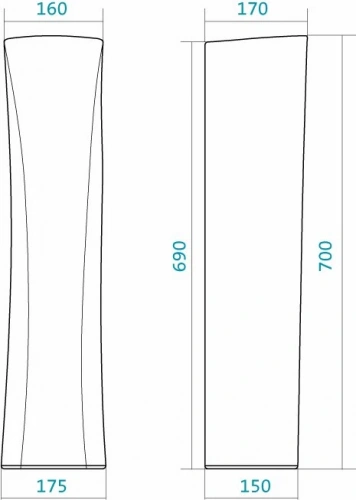 картинка Пьедестал Santek Бриз 1.WH11.0.595 от магазина Сантехстрой