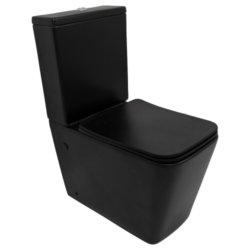 картинка Унитаз-компакт MELANA MLN-310306MB матовый черный от магазина Сантехстрой