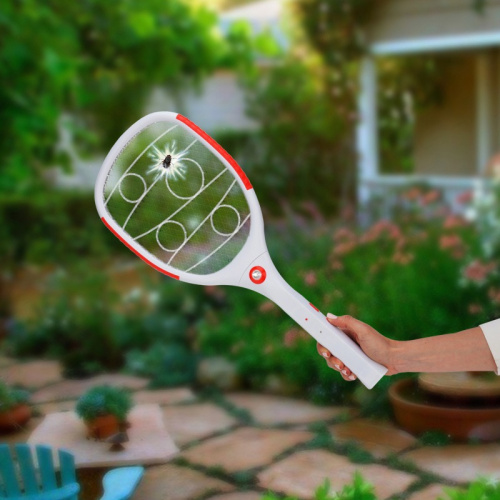 картинка Мухобойка электрическая 1000В,  фонарик+аккумулятор ПРОФИ (0420) REXANT от магазина Сантехстрой