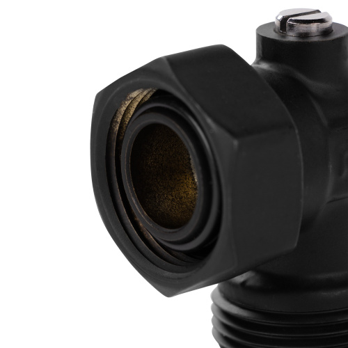 картинка Набор нижнего подключения Royal Thermo угловой раздельный 3/4х3/4ЕК (черный) от магазина Сантехстрой