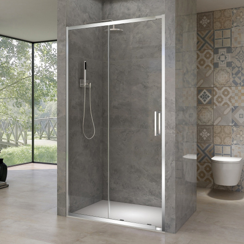 картинка Душевая дверь в нишу Black&White SX715 1100-1200 от магазина Сантехстрой