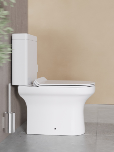 картинка Agger AT04000 унитаз-компакт безободковый, сиденье с микролифтом от магазина Сантехстрой